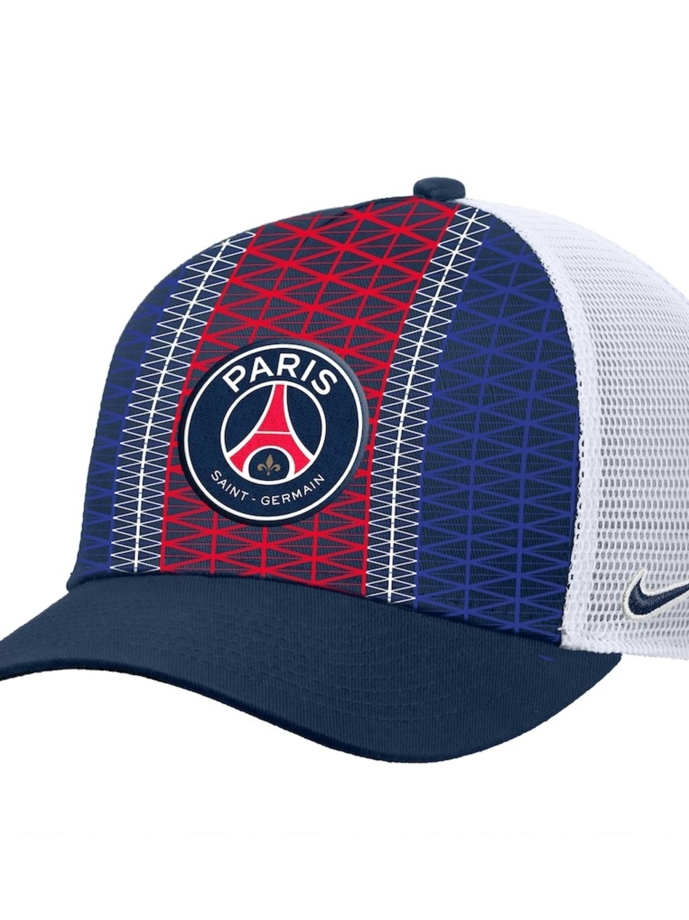 Nike Paris Saint-Germain Blue Red White Mesh Trucker Hat